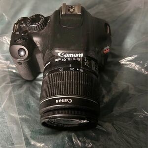 Canon EOS Black DSLR with 18-55mm Lens